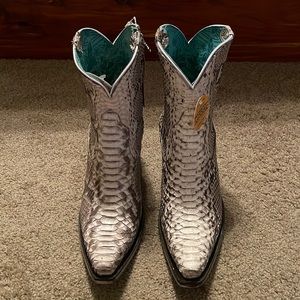 Corral A3791 Natural Python Booties 8.5 M